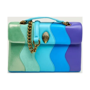 Kurt Geiger Skórzana torebka na ramię KENSINGTON | zamsz