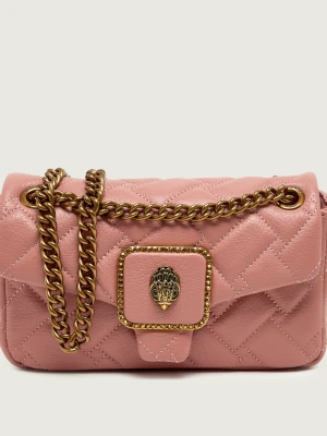Kurt Geiger Skórzana torebka na ramię Mini Pimlico różowy