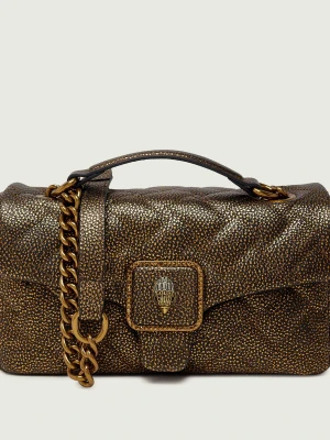 Kurt Geiger Skórzana torebka na ramię Pimlico brązowy