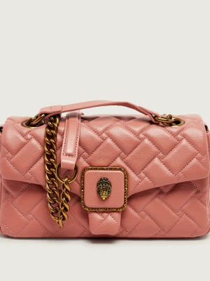 Kurt Geiger Skórzana torebka na ramię Pimlico różowy