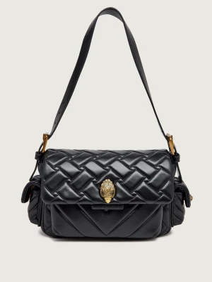 Kurt Geiger Skórzana torebka na ramię The Kensington czarny