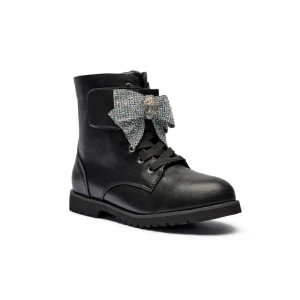 Kurt Geiger Skórzane botki KENSINGTON STRAP BOW