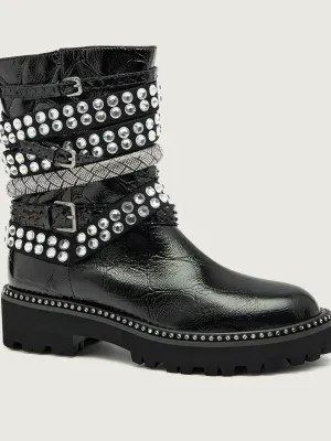 Kurt Geiger Skórzane botki MULTI STRAP