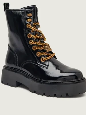 Kurt Geiger Skórzane botki na platformie MATILDA