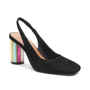 Kurt Geiger Skórzane czółenka na słupku 225-PERSPEX