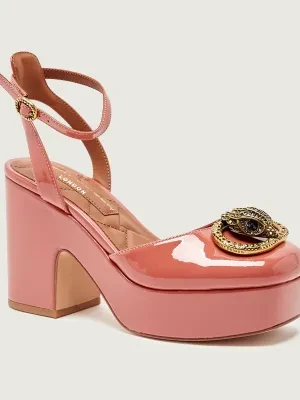 Kurt Geiger Skórzane czółenka na słupku CHELSEA