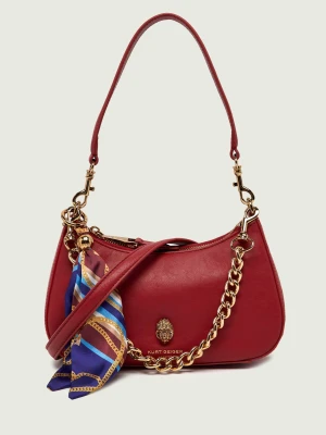 Kurt Geiger Skórzane hobo Sloane czerwony