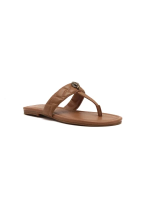 Kurt Geiger Skórzane japonki camel