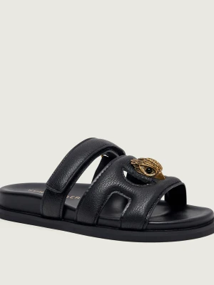 Kurt Geiger Skórzane klapki EAGLE czarny