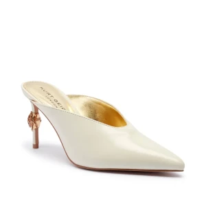 Kurt Geiger Skórzane klapki na szpilce EAGLE