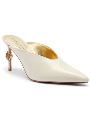 Kurt Geiger Skórzane klapki na szpilce EAGLE