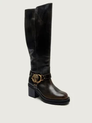 Kurt Geiger Skórzane kozaki na słupku CHELSEA