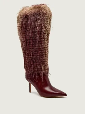 Kurt Geiger Skórzane kozaki na szpilce KENSINGTON