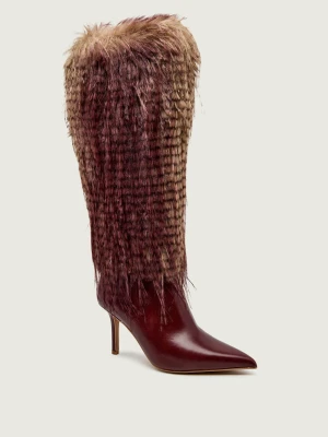 Kurt Geiger Skórzane kozaki na szpilce KENSINGTON