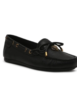 Kurt Geiger Skórzane mokasyny EAGLE czarny