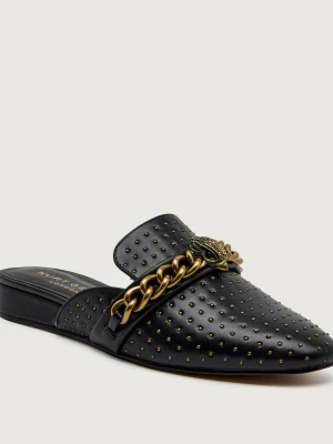 Kurt Geiger Skórzane mule CHELSEA czarny