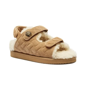 Kurt Geiger Skórzane sandały ORSON TEDDY | shearling