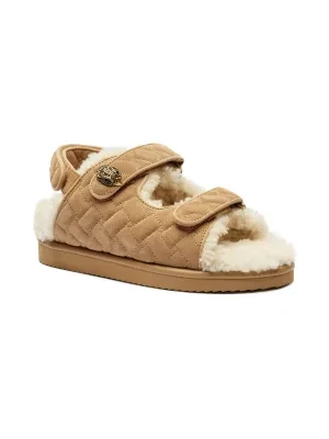 Kurt Geiger Skórzane sandały ORSON TEDDY | shearling