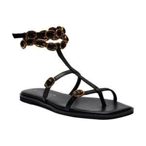 Kurt Geiger Skórzane sandały REGENT FLAT GLADIATOR