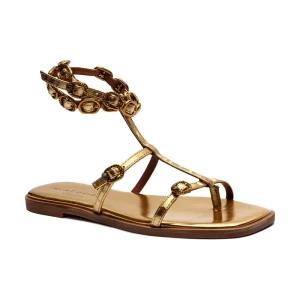 Kurt Geiger Skórzane sandały REGENT FLAT GLADIATOR