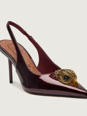 Kurt Geiger Skórzane szpilki LARGE EAGLE