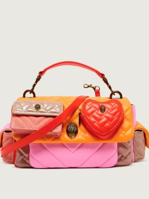 Kurt Geiger Skórzany kuferek KENSINGTON | zamsz