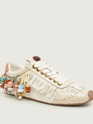 Kurt Geiger Sneakersy Islington | zamsz kremowy