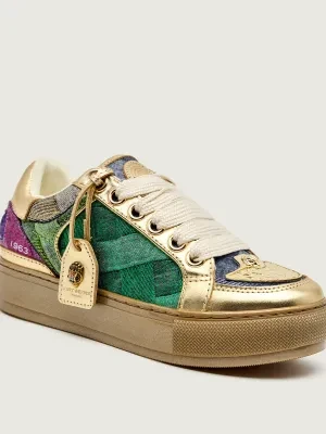 Kurt Geiger Sneakersy SOUTHBANK TAG | denim | z dodatkiem skóry