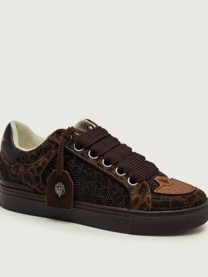 Kurt Geiger Sneakersy Southbank | zamsz brązowy
