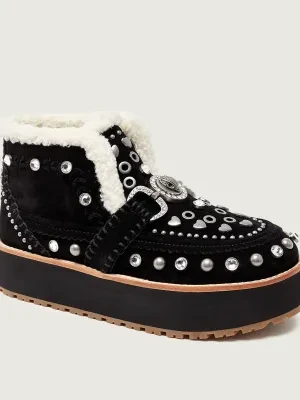 Kurt Geiger Śniegowce MANSION | zamsz | shearling