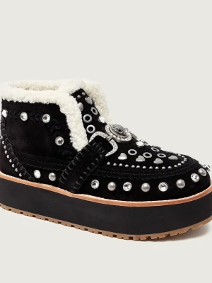 Kurt Geiger Śniegowce MANSION | zamsz | shearling