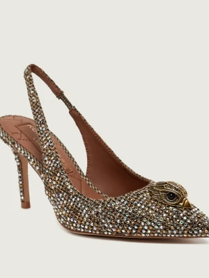 Kurt Geiger Szpilki Belgravia High Sling beżowy