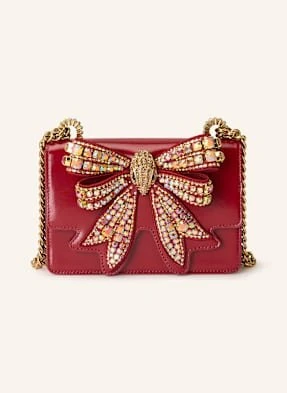 Kurt Geiger Torba Na Ramię Bow Shoreditch Small Z Ozdobnymi Kamykami rot