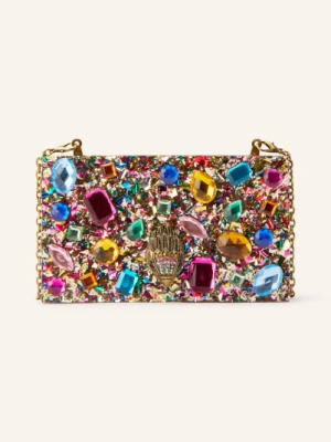 Kurt Geiger Torba Na Ramię Z Kamieniami Ozdobnymi pink