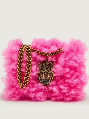 Kurt Geiger Torebka na ramię 690-MICRO KENSINGTON EAGLE | shearling