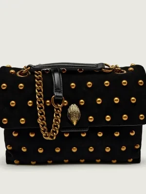 Kurt Geiger Torebka na ramię LG KENSINGTON STUDS | zamsz