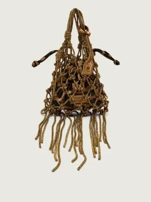 Kurt Geiger Torebka wieczorowa 690-MINI MACRAME CRYSTAL