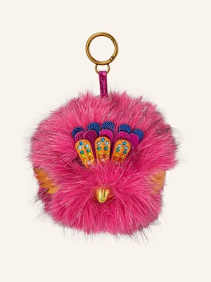 Kurt Geiger Zawieszka Do Torby Pom Pom Eagle Charm pink