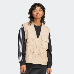 adidas Originals Kurtka 3-Stripes Gorp Core Pack kobiety Kamizelki beż rozmiar Odzież