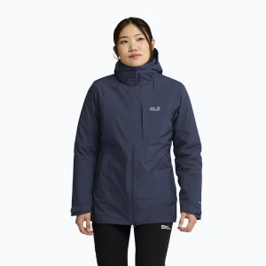 Kurtka 3w1 damska Jack Wolfskin Hunberg 2 3IN1 midnight sky Granatowy