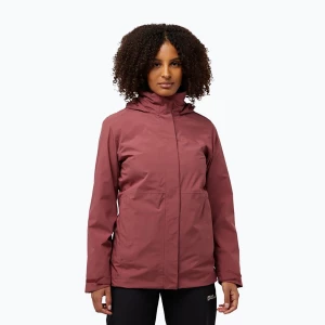 Kurtka 3w1 damska Jack Wolfskin Rotwand 3In1 red ochre