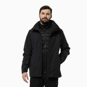 Kurtka 3w1 męska Jack Wolfskin Feldberg Luntal 3in1 black