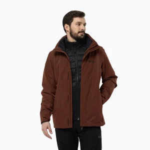 Kurtka 3w1 męska Jack Wolfskin Feldberg Luntal 3in1 carmine