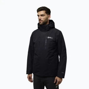 Kurtka 3w1 męska Jack Wolfskin Jasper 3In1 black