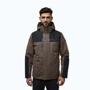 Kurtka 3w1 męska Jack Wolfskin Jasper 3In1 cold coffee
