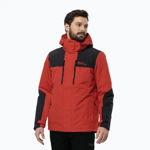 Kurtka 3w1 męska Jack Wolfskin Jasper 3in1 strong red