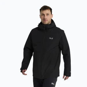 Kurtka 3w1 męska Jack Wolfskin Stonetrail 3In1 black
