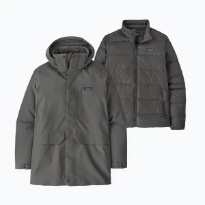 Kurtka 3w1 męska Patagonia Tres 3-in-1 Parka forge grey
