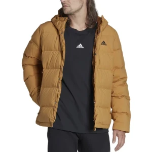 Kurtka adidas Helionic Hooded Down HG8748 - brązowa