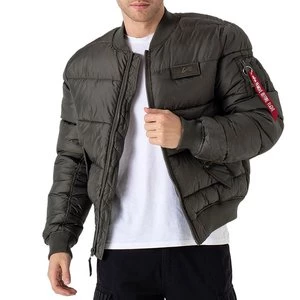 Kurtka Alpha Industries MA-1 Puffer Bomber 138116142 - zielona